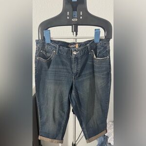 American Rag Dark Blue Cropped Ankle Jeans